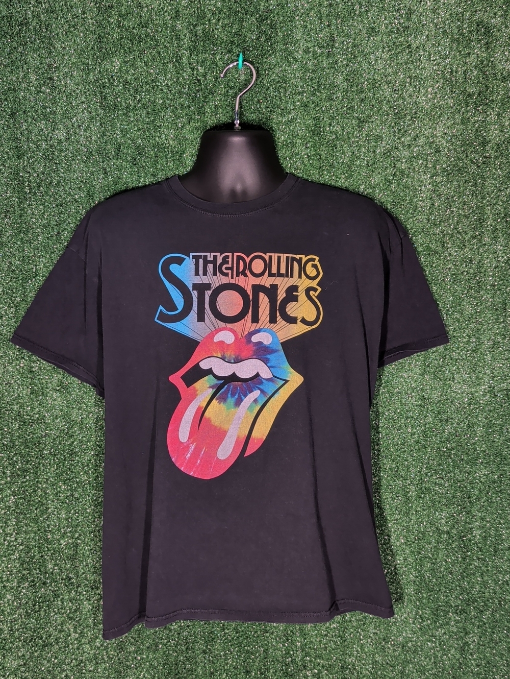 Rolling Stones Graphic Band T Shirt Size Large Black Tongue Logo 2022